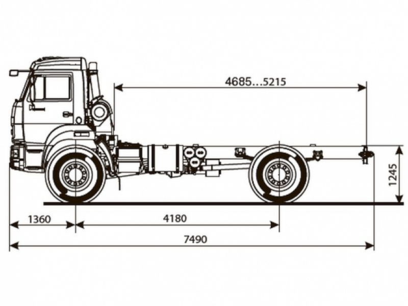 43502-3038-66(D5) Шасси КамАЗ